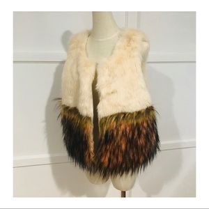 English Rose Faux Fur Vest